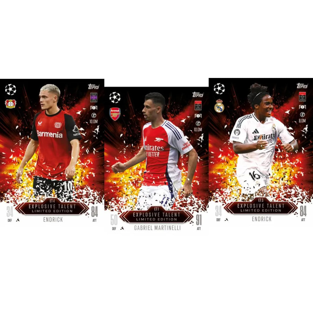 Topps Match Attax Extra 2025 Big Value Pack – UCL & WUCL Trading Cards - Naivri