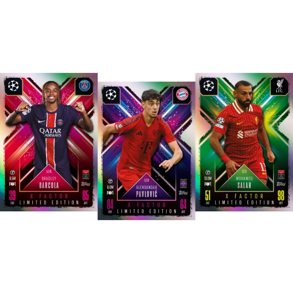Topps Match Attax Extra 2025 Big Value Pack – UCL & WUCL Trading Cards - Naivri