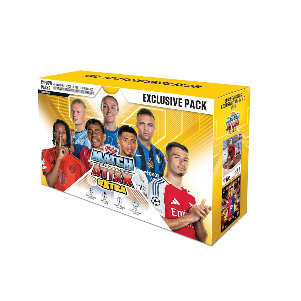 Topps Match Attax Extra 2025 Exclusive Pack – UCL & WUCL Trading Cards - Naivri
