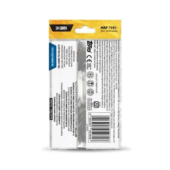 Topps Match Attax Season 2021/22 – 10 Cards Pack | Collect Football’s Biggest Stars! - Naivri