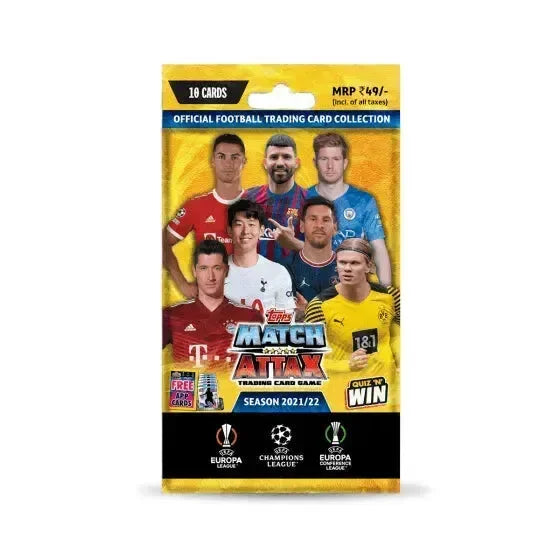 Topps Match Attax Season 2021/22 – 10 Cards Pack | Collect Football’s Biggest Stars! - Naivri
