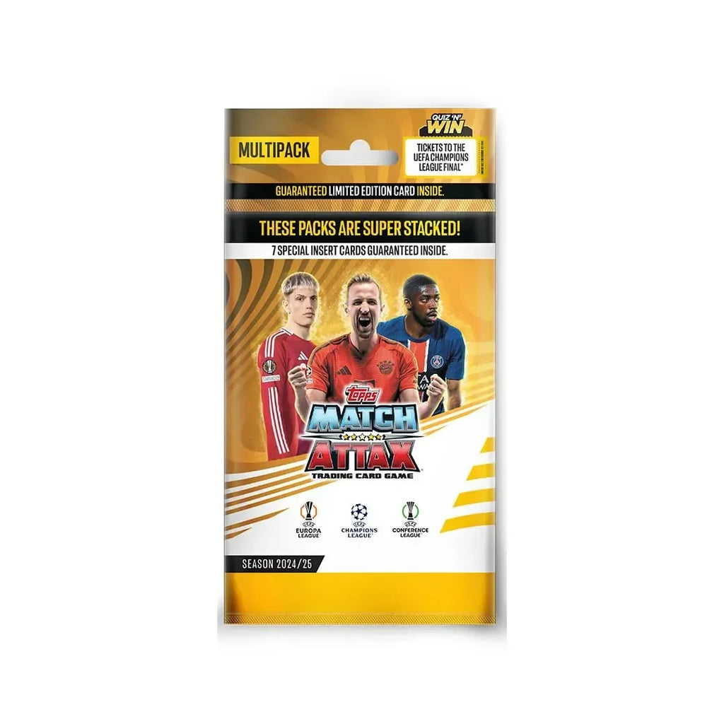 Topps UEFA Champions League Match Attax Season 2024-25 Multipack – 20 Cards, Limited Edition, Rare Inserts, & More - Naivri