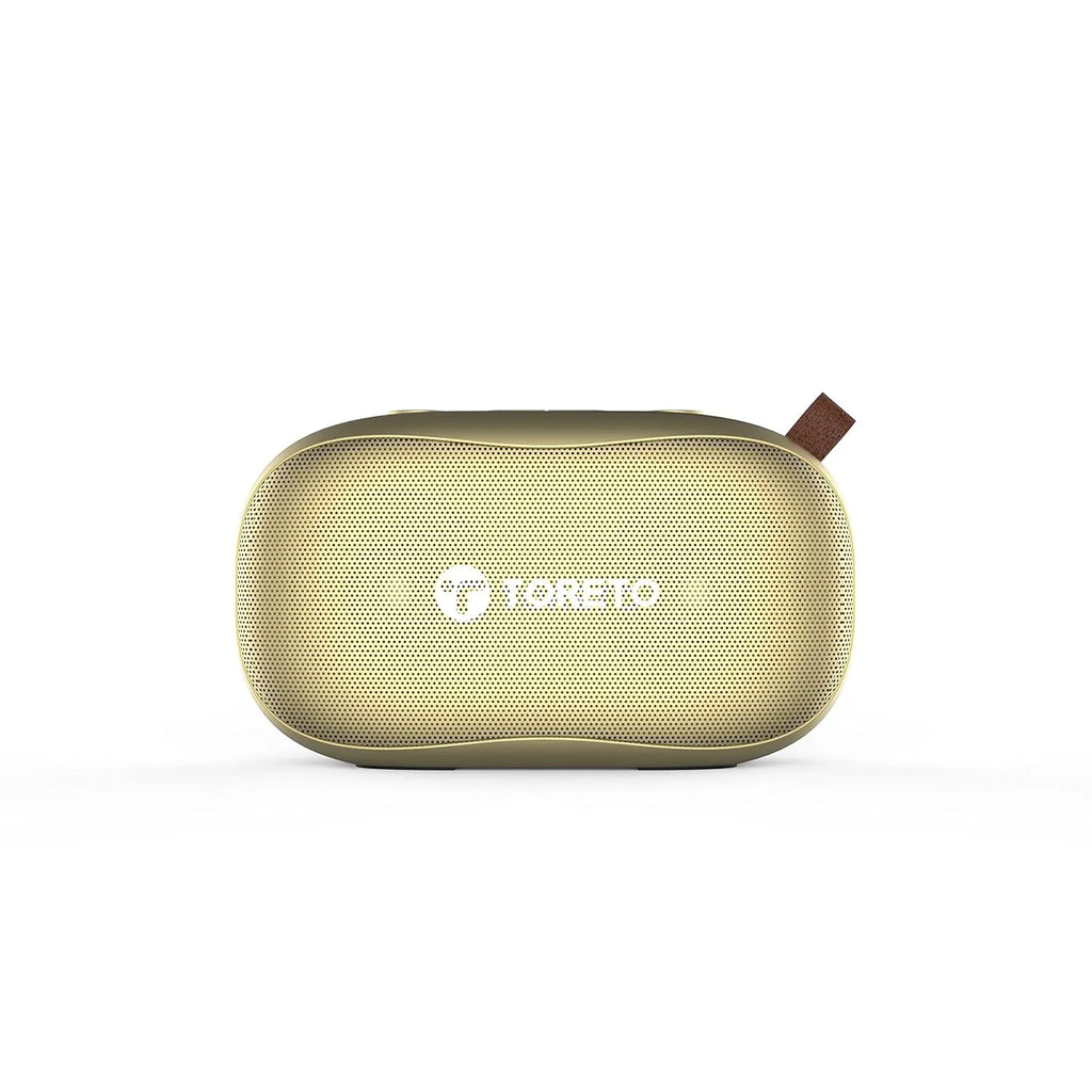 Toreto Bang Pro 10W Wireless Bluetooth Speaker - Golden - Naivri