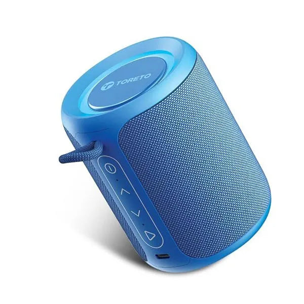 Toreto Cosmo 18W Portable Bluetooth Speaker (Blue) - Immersive 360° Surround Sound - Naivri