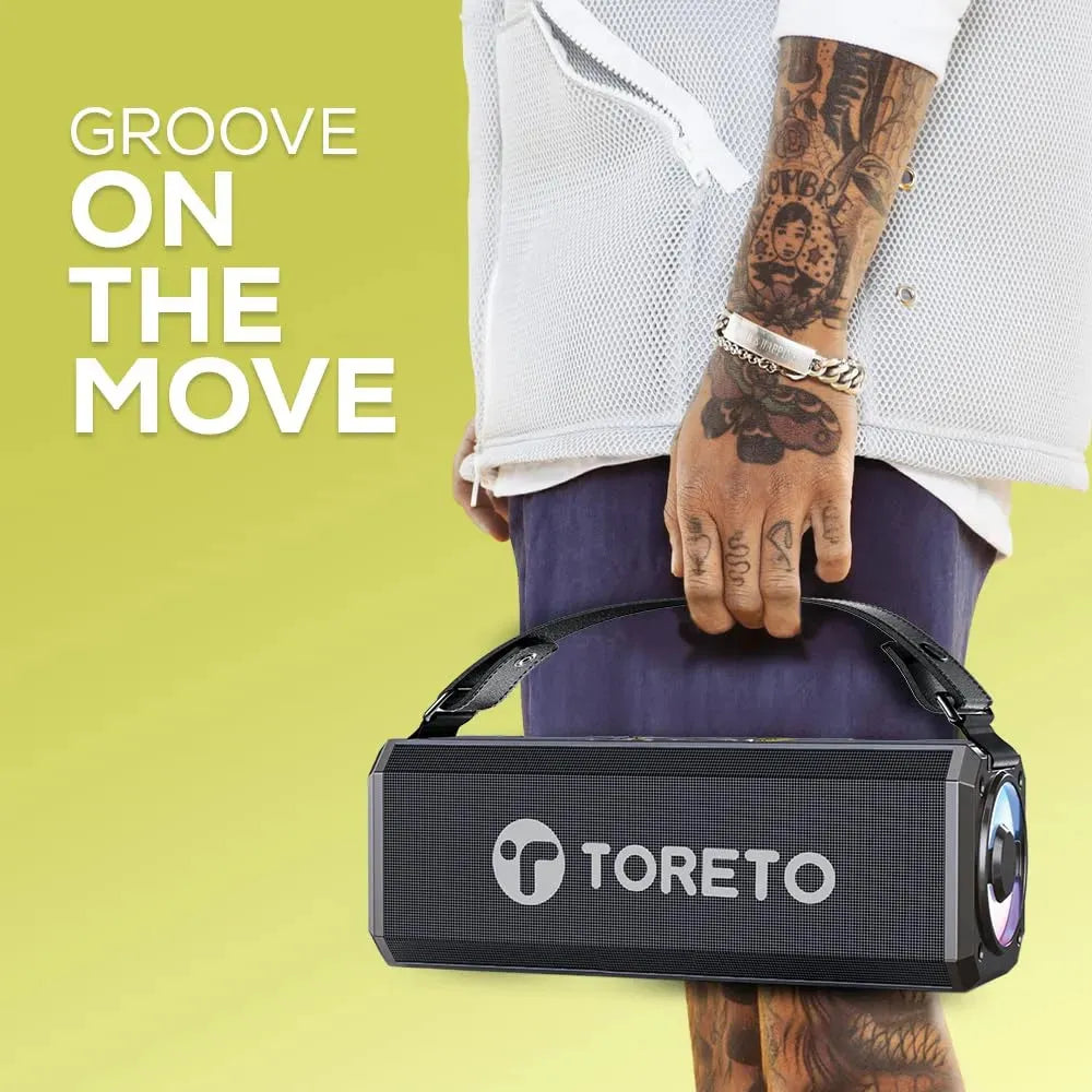 Toreto Groove Wireless Speaker Black - Naivri