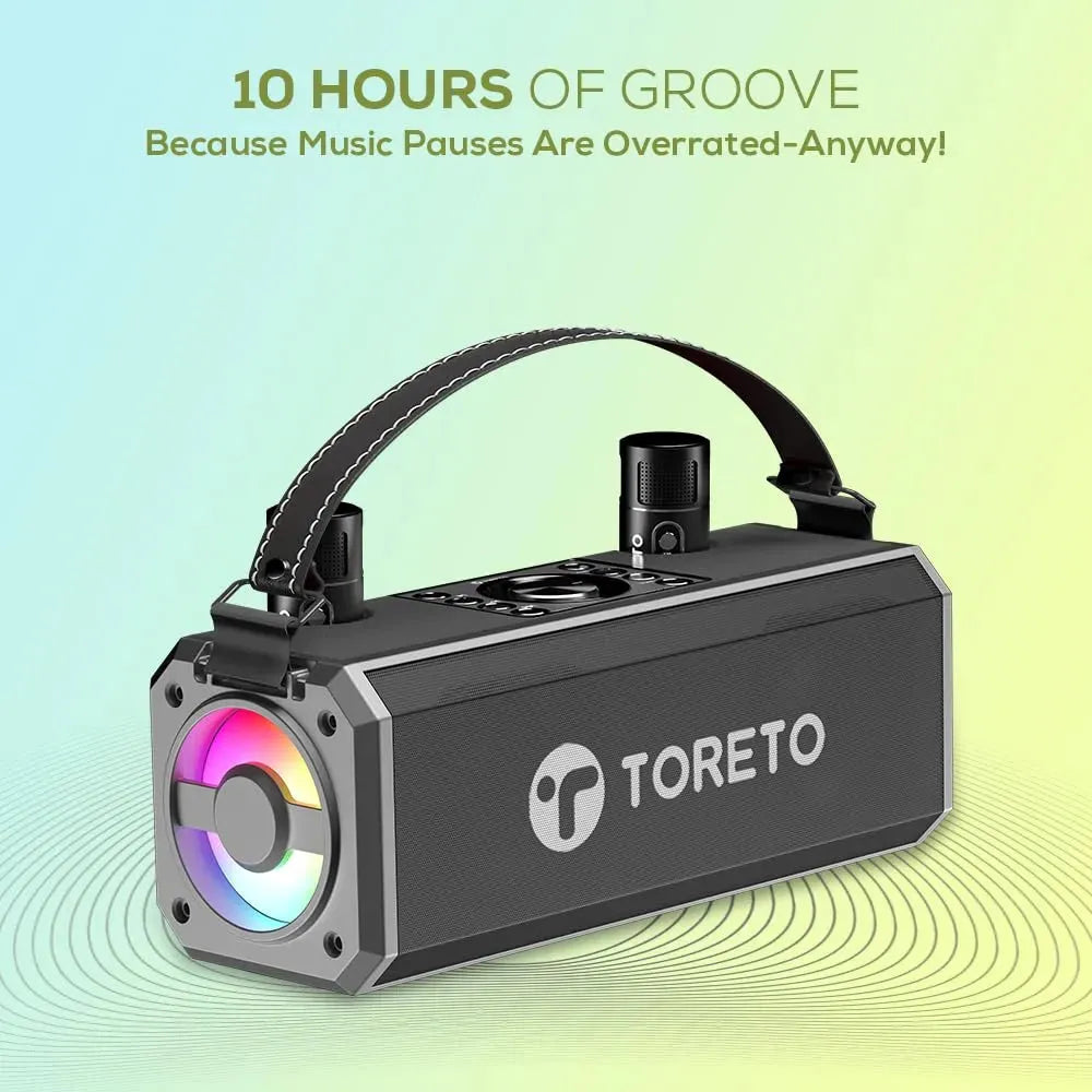 Toreto Groove Wireless Speaker Black - Naivri