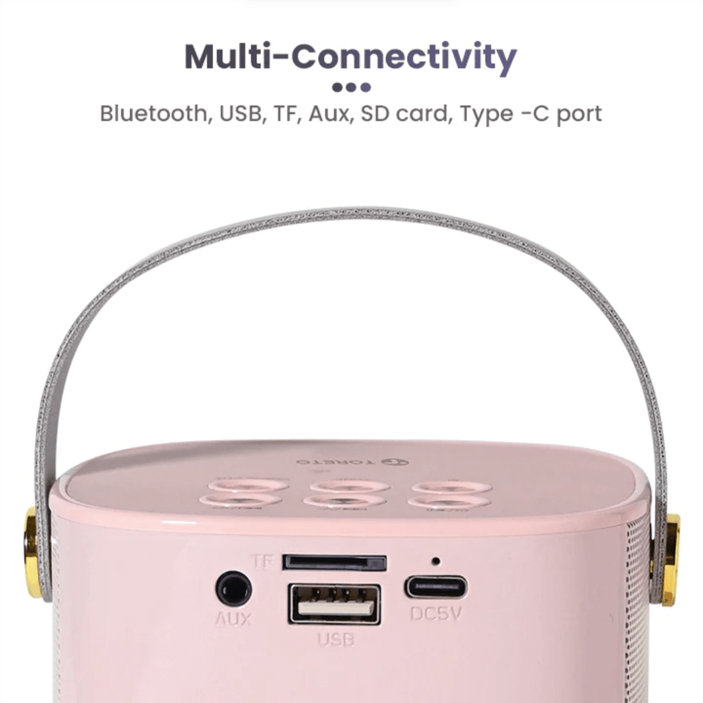 Toreto Tor-375 Jukebox Wireless Speaker Pink - Naivri
