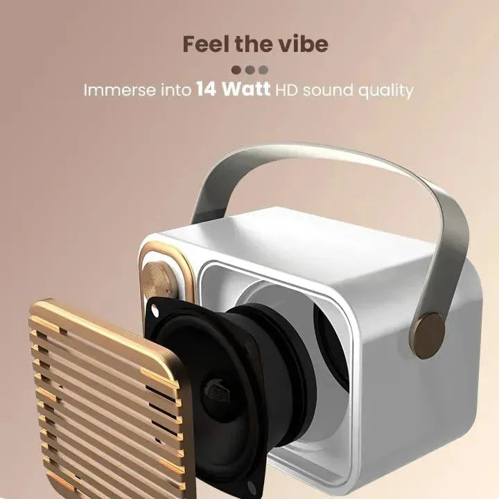 Toreto Tor-376 Retro Mini Wireless Speaker - Naivri