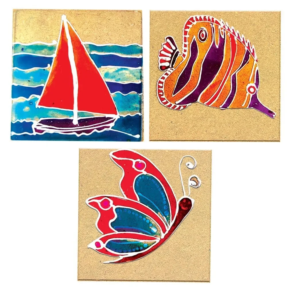 Toykraftt Acrylic Coaster Art Kit for Kids | DIY Paint Kit Ages 8–12 | Creative Gifts for Girls & Boys - Naivri