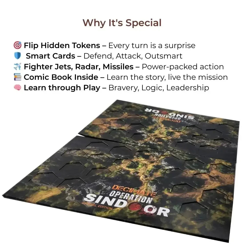 Toykraftt Decimate – Operation Sindoor Game | Strategic Board Game for Kids & Families - Naivri