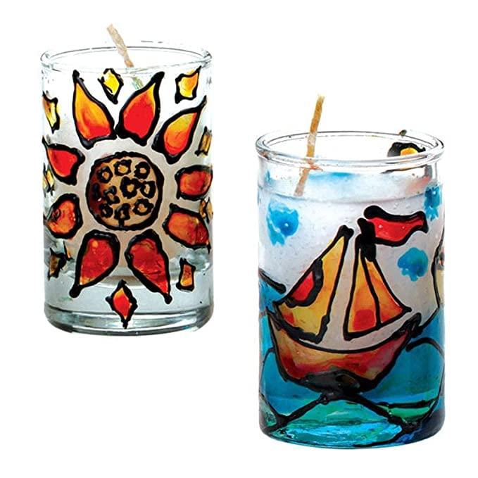 Toykraftt Glass Painting Candle Kit - Naivri