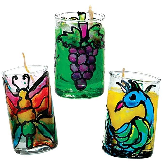 Toykraftt Glass Painting Candle Kit - Naivri