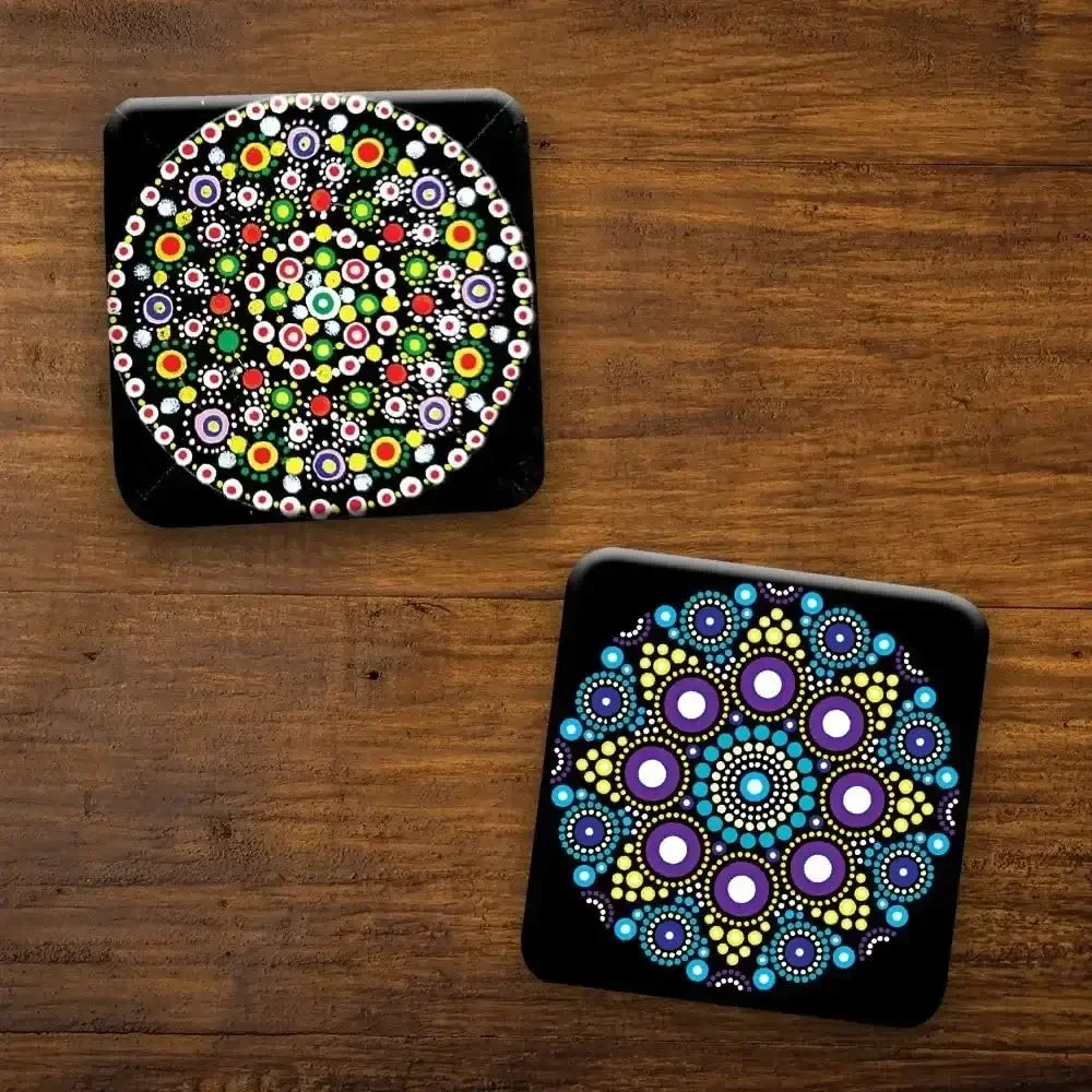 Toykraftt Mandala Coaster Art Kit for Kids | Dot Painting DIY Set | Age 7–12 - Naivri