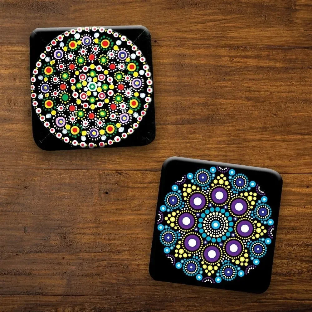 Toykraftt Mandala Coaster Art Kit for Kids | Dot Painting DIY Set | Age 7–12 - Naivri