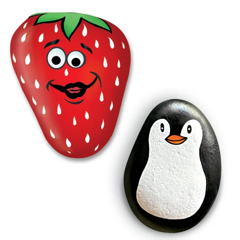 Toykraftt Rocking Rocks Painting Kit for Girls 6–12 | DIY Pebble Art Set - Naivri
