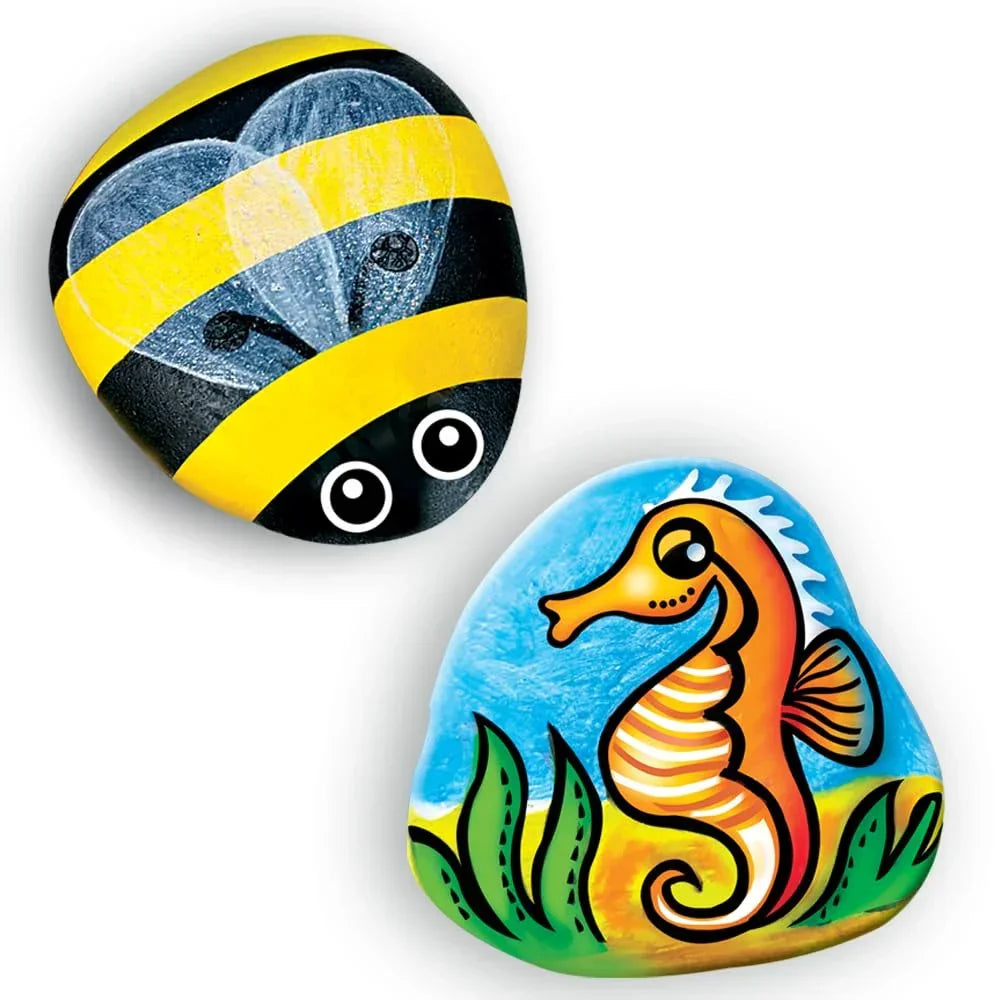 Toykraftt Rocking Rocks Painting Kit for Girls 6–12 | DIY Pebble Art Set - Naivri