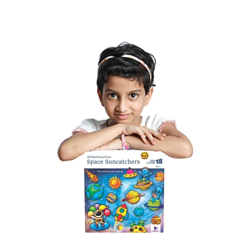 Toykraftt Space Suncatchers Window Art Kit for Girls - Naivri