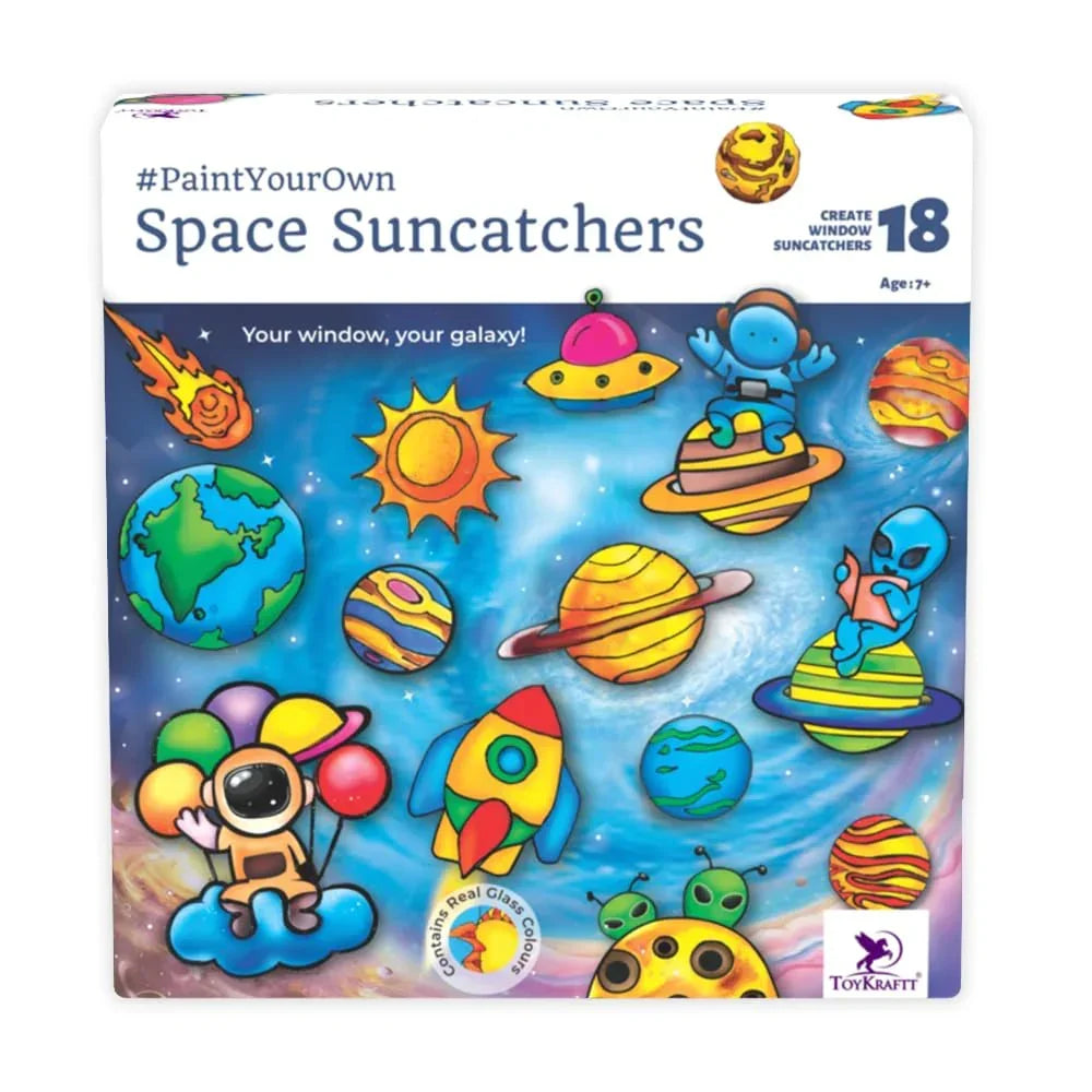 Toykraftt Space Suncatchers Window Art Kit for Girls - Naivri