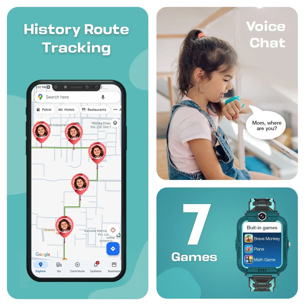 Turbo 4G GPS Smart Watch Phone - Naivri