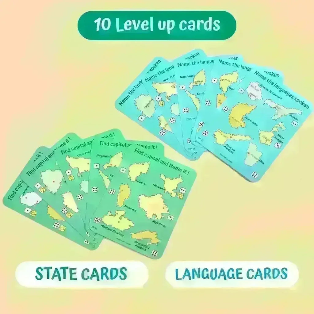 Unik Play Geografika India Map Game for Kids Age 6+ | Educational Board Game with 40 Cards & Jumbo Map | Learn Indian States, Cities & Fun Facts | Geography Learning Kit - Naivri