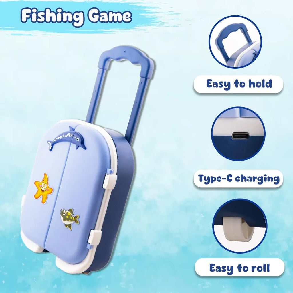 Veva Toys Funny Fishing Game Rechargeable Blue - Naivri