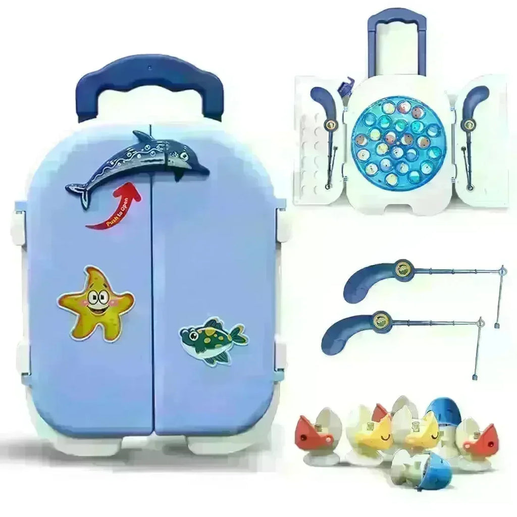 Veva Toys Funny Fishing Game Rechargeable Blue - Naivri