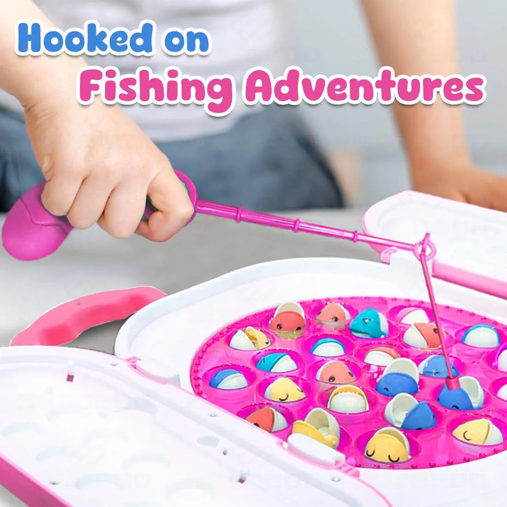 Veva Toys Funny Fishing Game Rechargeable Pink - Naivri