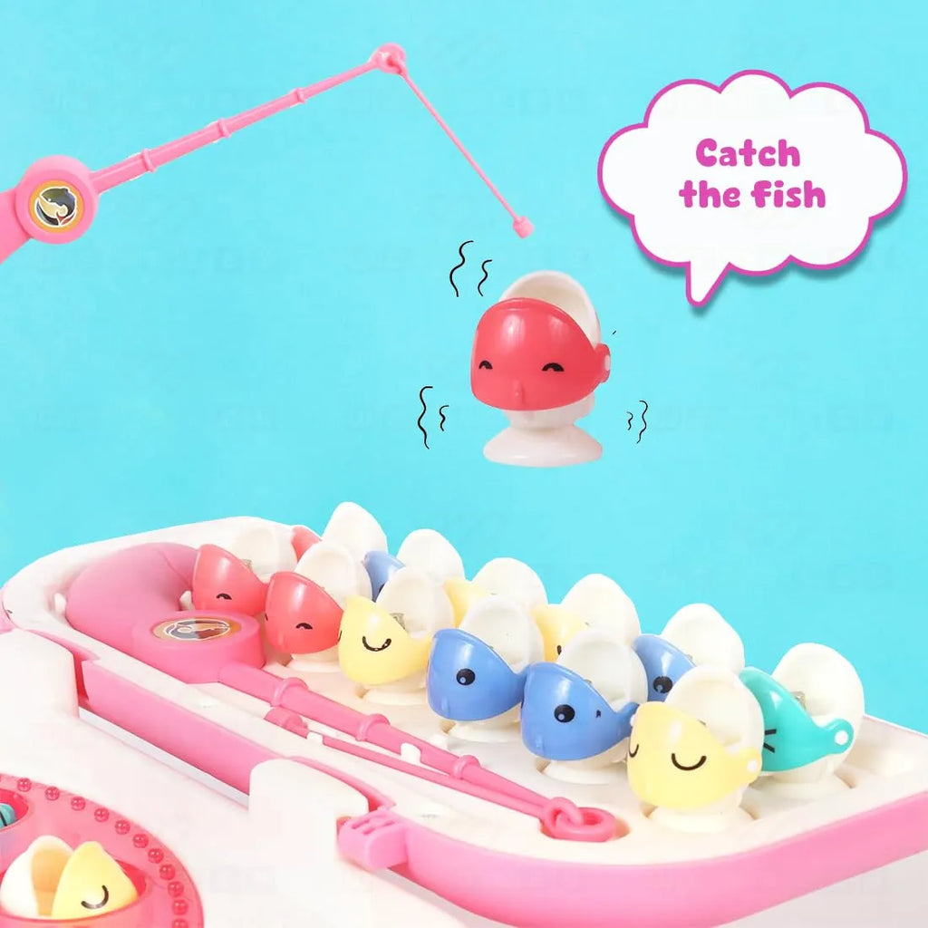 Veva Toys Funny Fishing Game Rechargeable Pink - Naivri