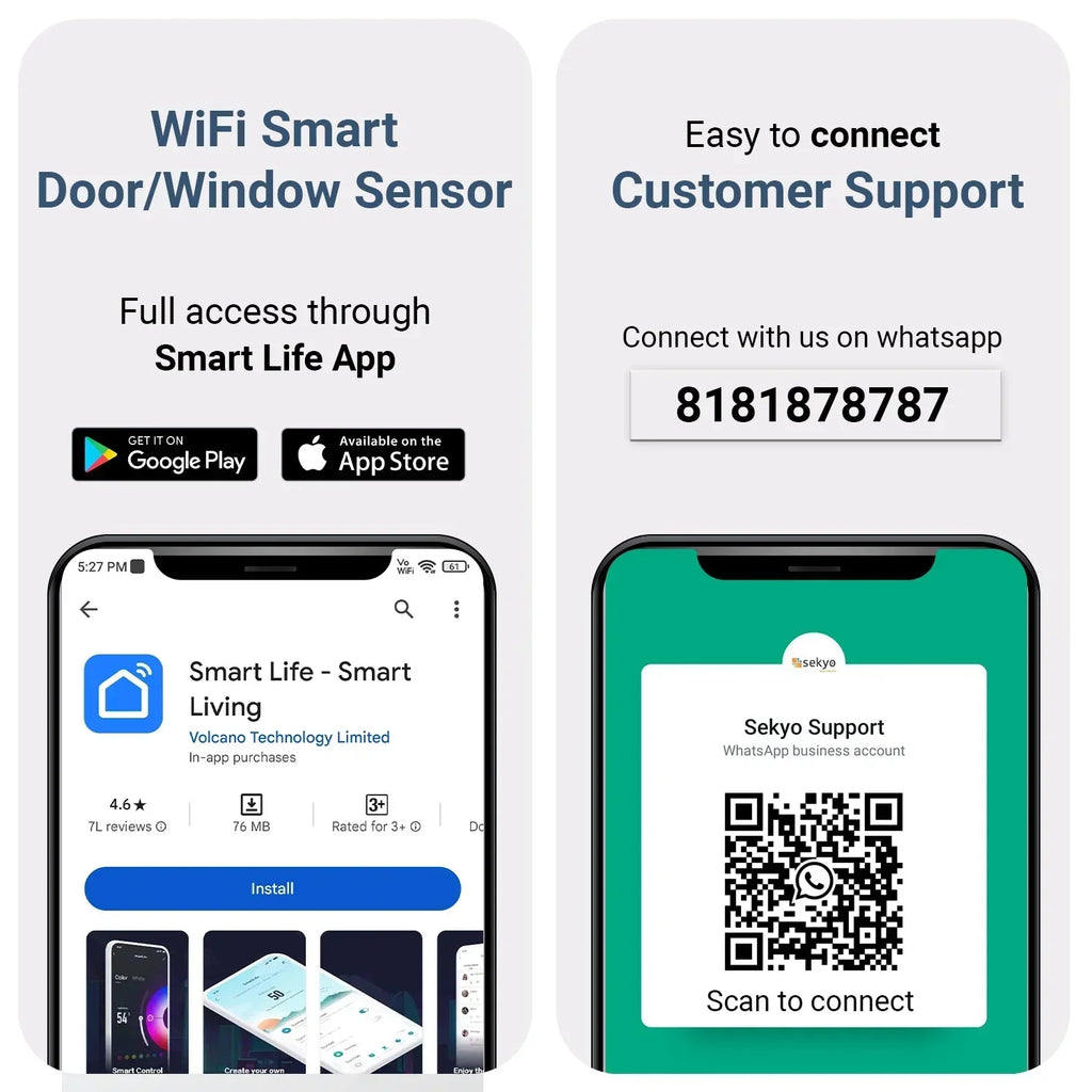 Wifi Smart Door/Window Sensor - Naivri