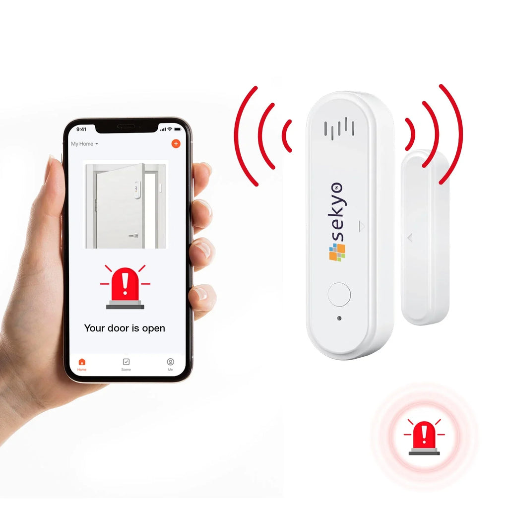 WiFi Smart Door/Window Sensor With Siren - Naivri