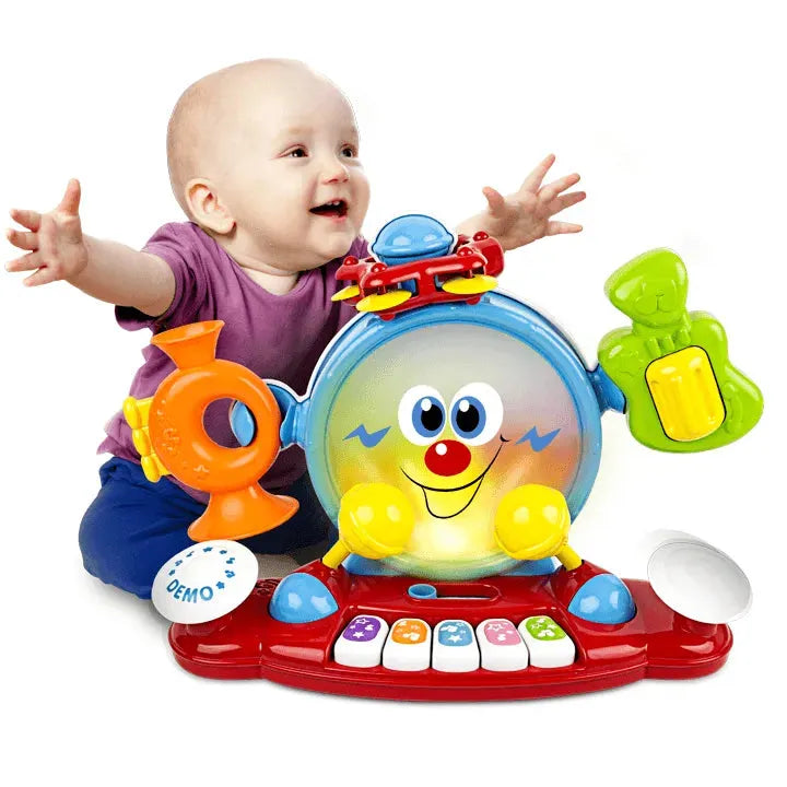 Winfun 6-in-1 Live Band – Multi-Instrument Musical Toy Set with Lights, Sounds & Detachable Instruments - Naivri