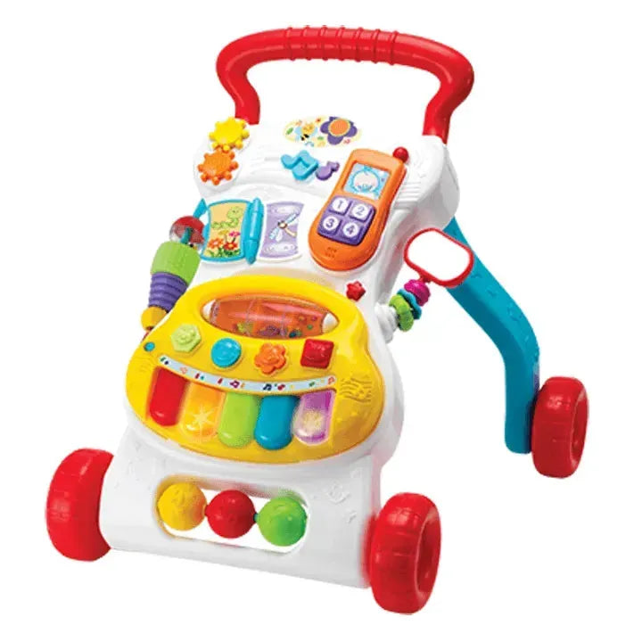 Winfun Grow-With-Me Musical Walker – Interactive Baby Walker with Lights, Sounds, and Learning Features - Naivri