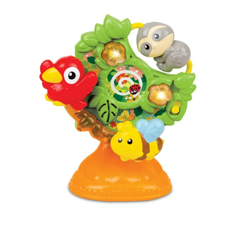 Winfun Jungle Friends Spinning Tree | Interactive Musical Toy with Suction Cup Base | 18 Months+ - Naivri