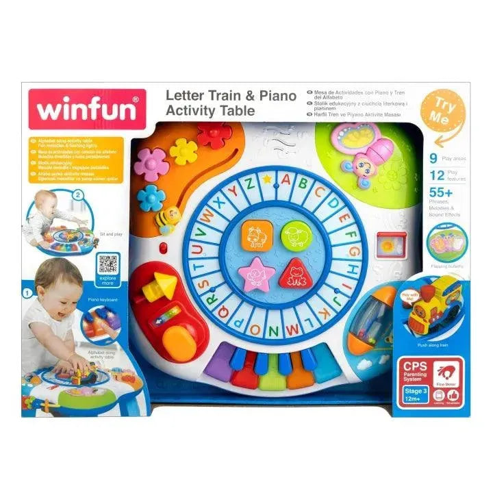 Winfun Letter Train & Piano Activity Table - Naivri