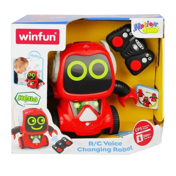 Winfun R/C Voice Changing Robot – Interactive Remote-Controlled Talking Robot Toy for Kids - Naivri