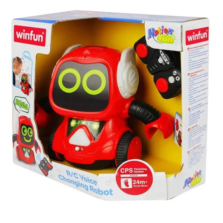 Winfun R/C Voice Changing Robot – Interactive Remote-Controlled Talking Robot Toy for Kids - Naivri