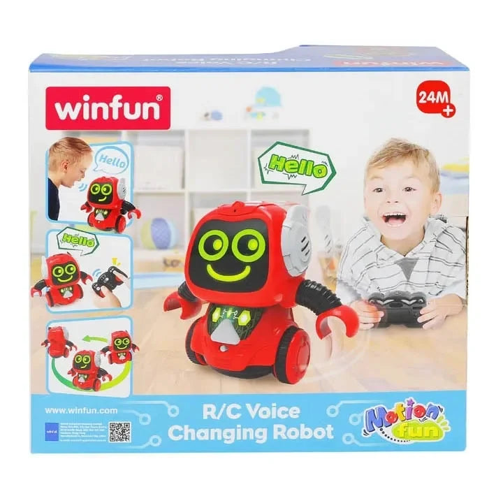 Winfun R/C Voice Changing Robot – Interactive Remote-Controlled Talking Robot Toy for Kids - Naivri