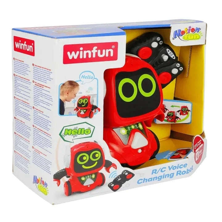 Winfun R/C Voice Changing Robot – Interactive Remote-Controlled Talking Robot Toy for Kids - Naivri