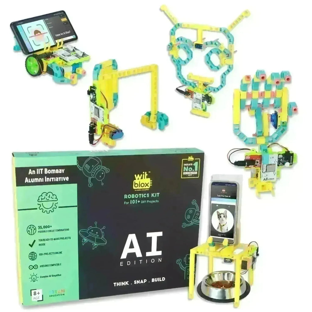 WitBlox AI Artificial Intelligence Robotic Science Kit for 101+ Project - Naivri