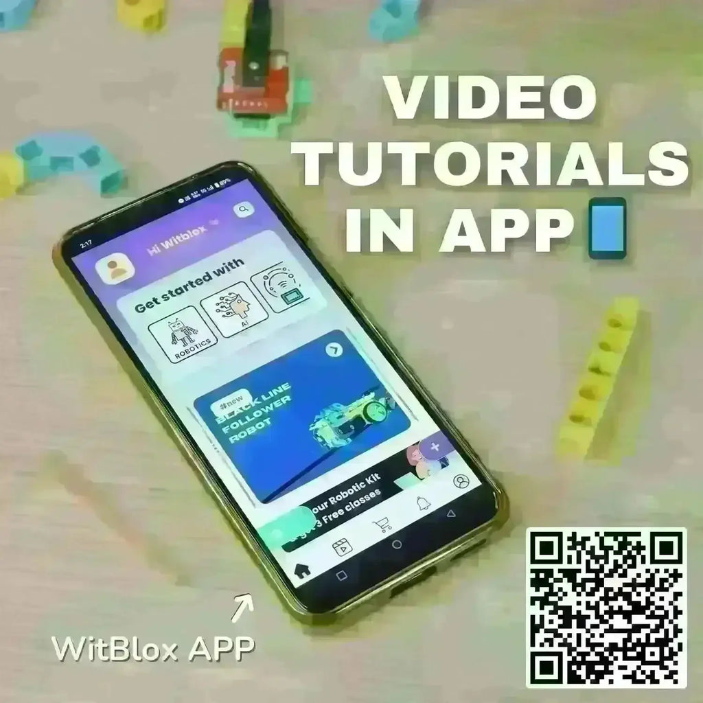 WitBlox DIY Robotics Kit for Kids – Robo Gesture Sensor Modular Kit | Hand-Controlled Gesture Sensing RC Car & Robotic Arm | STEM Educational Toy for Age 8+ | Includes 180+ Parts, 1-Year Warranty, Free 3 Live Classes - Naivri