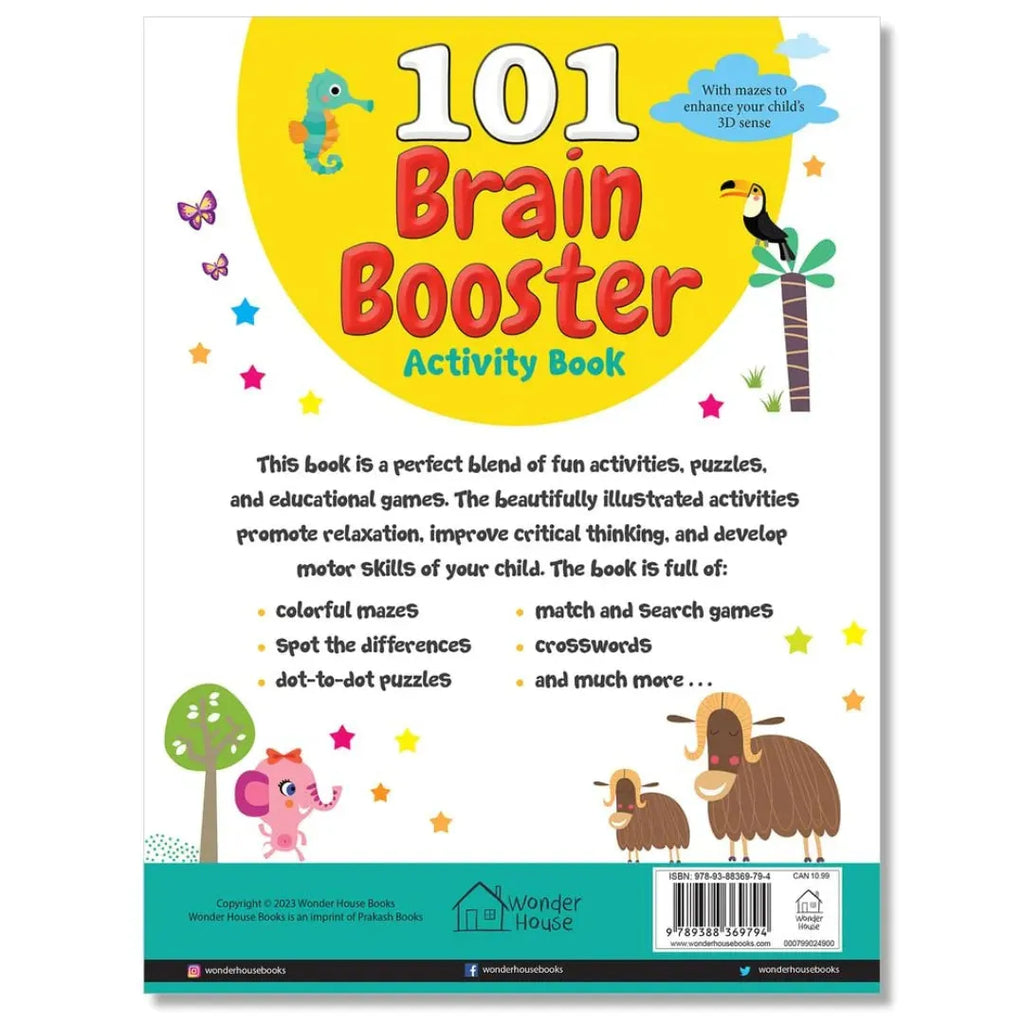 Wonder House 101 Brain Booster Activity Book - Naivri