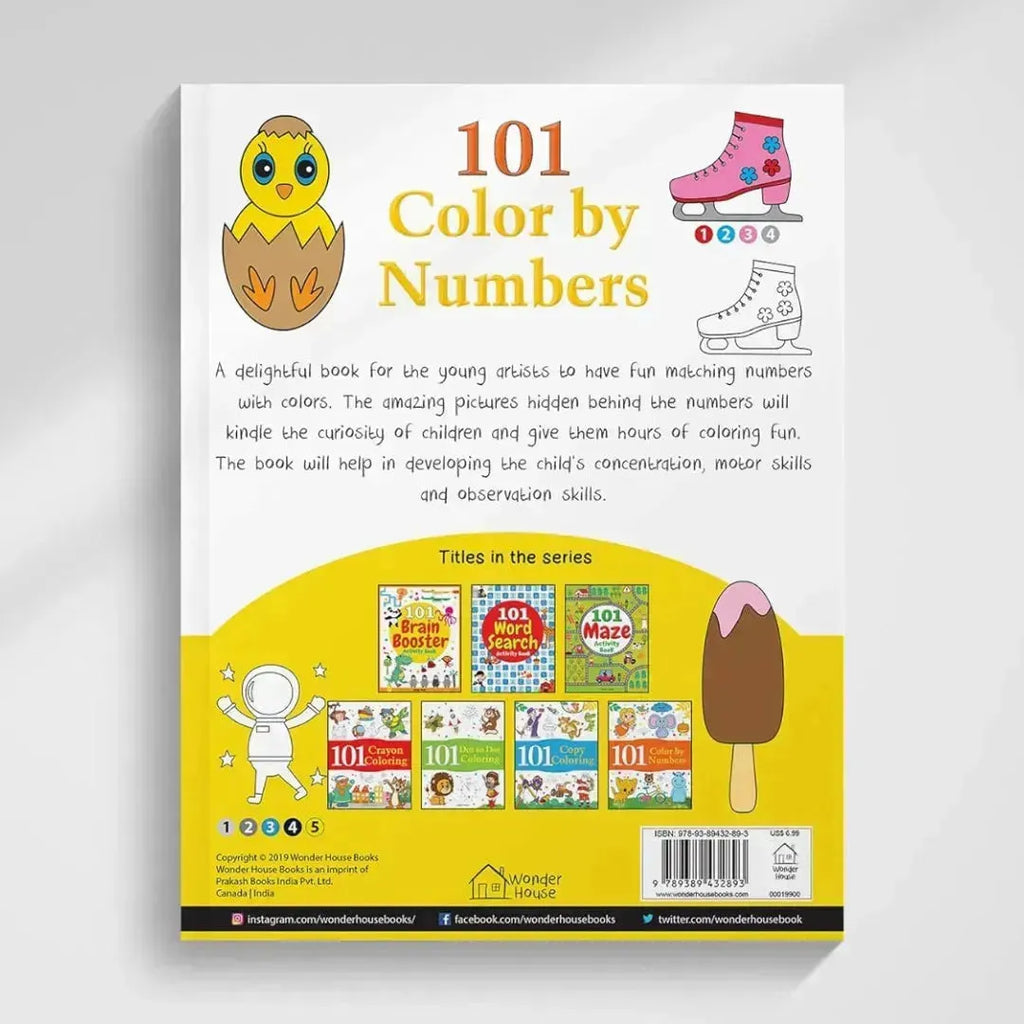 Wonder House 101 Color By Numbers Activity Book - Naivri