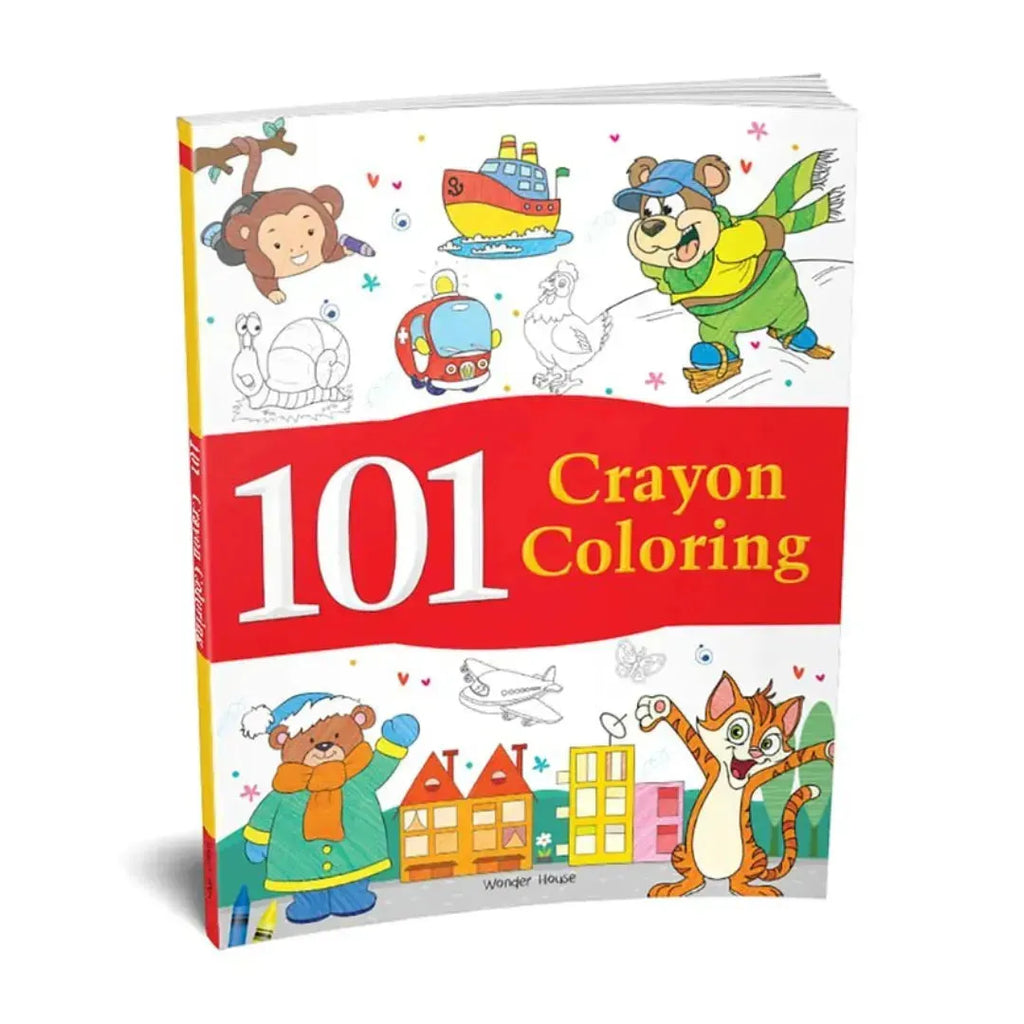 Wonder House 101 Crayon Coloring Activity Book - Naivri