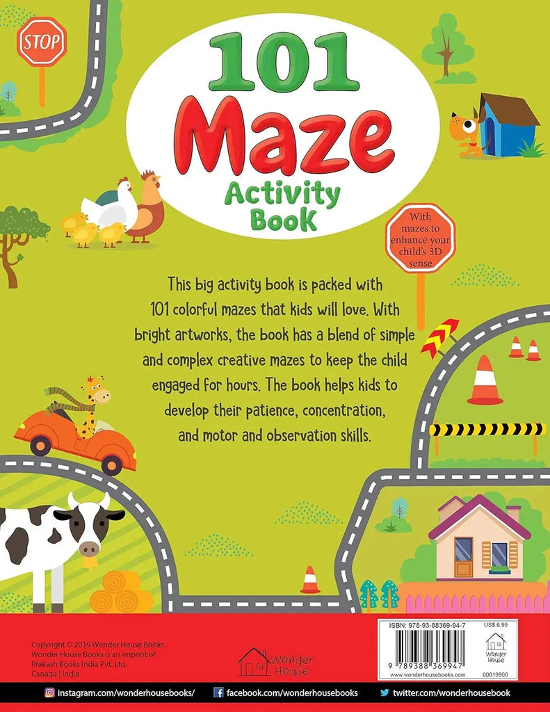 Wonder House 101 Maze Activity Book - Naivri