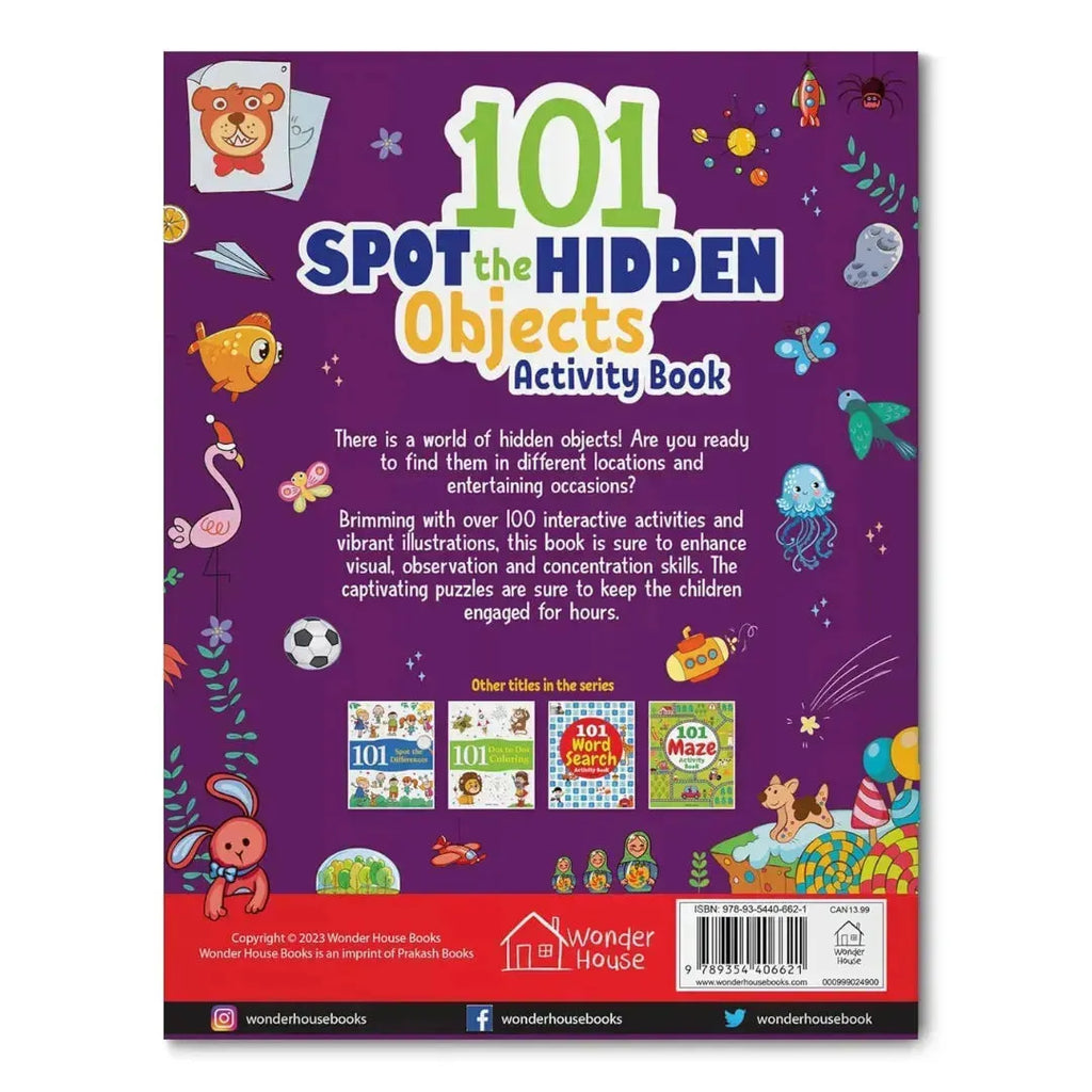 Wonder House 101 Spot The Hidden Objects Activity Book - Naivri