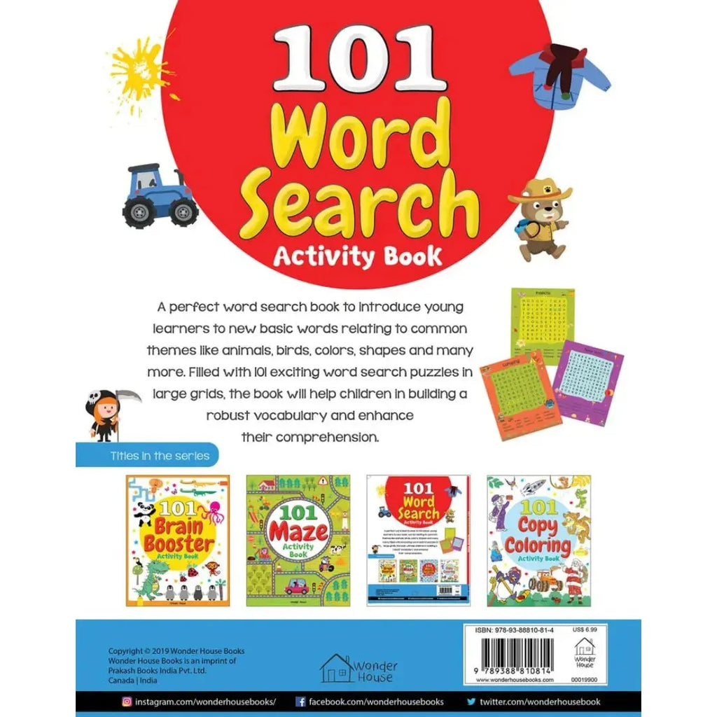 Wonder House 101 Word Search Activity Book - Naivri