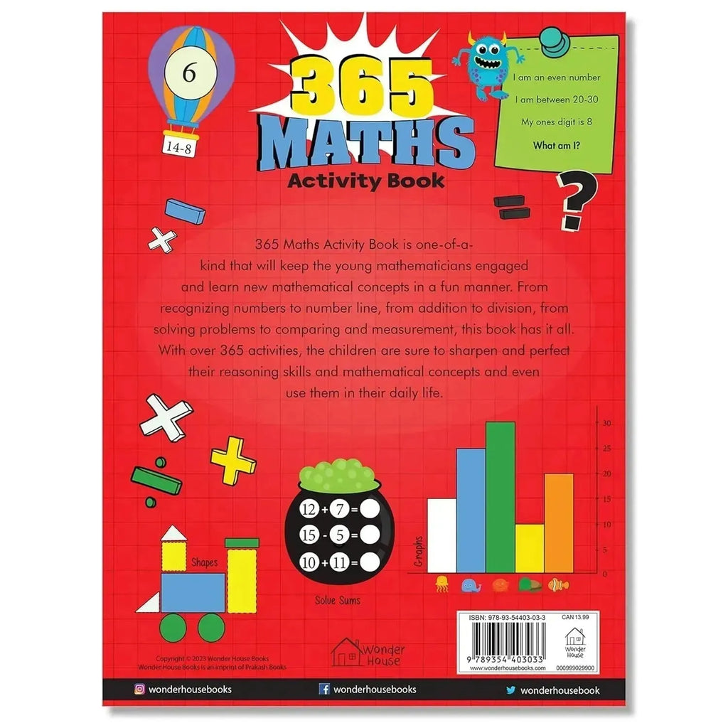 Wonder House 365 Maths Activity Book - Naivri