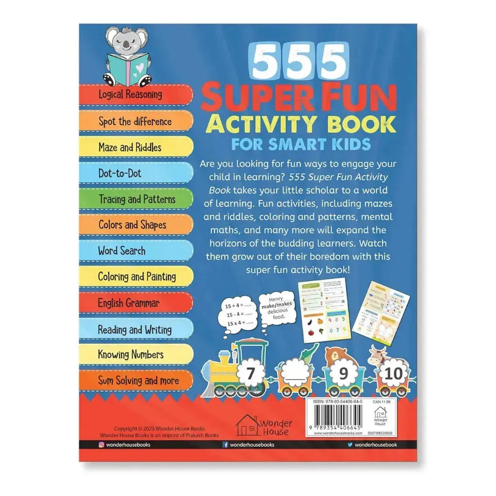 Wonder House 555 Super Fun Activity Book - Naivri