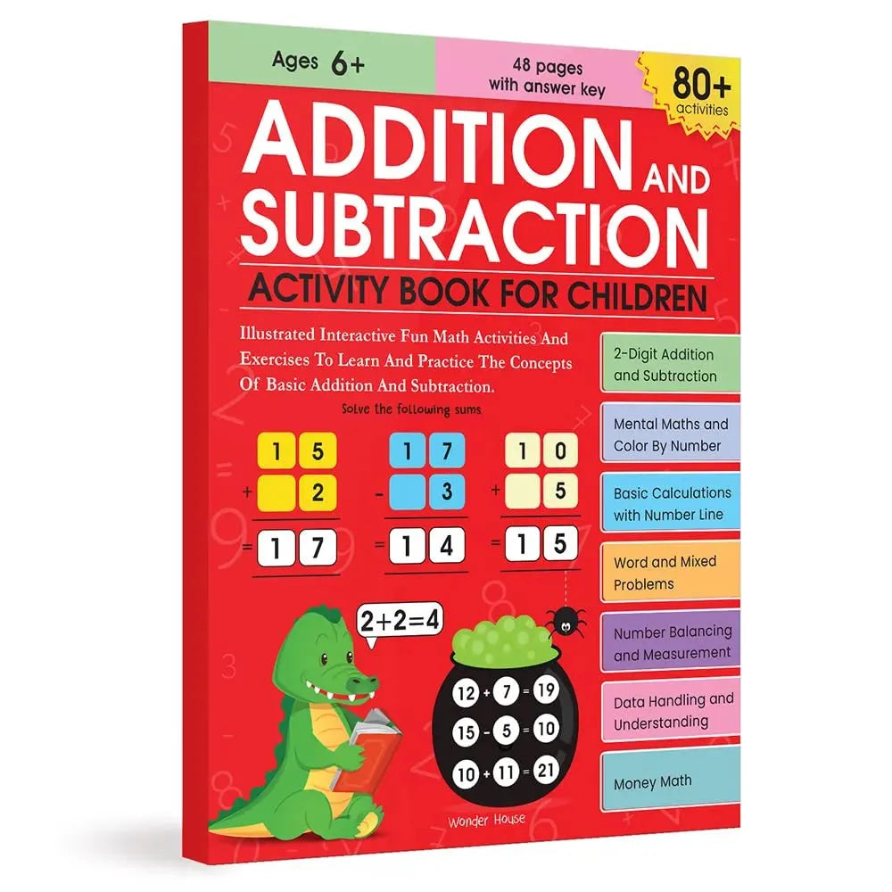 Wonder House Addition And Subtraction Activity Book - Naivri