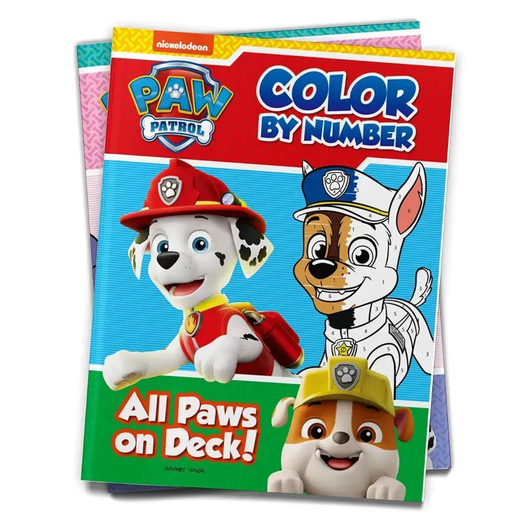 Wonder House All Paws On Deck Paw Patrol Color By Number Activity Book - Naivri